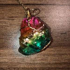 SOLD Wire Wrapped Fairy Candy Crystal